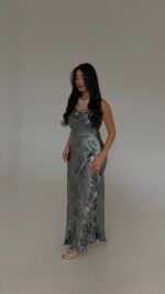 Shiny Black Dress - GH107 - Image 3