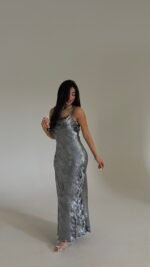 Shiny Black Dress - GH107