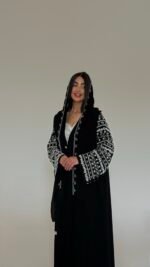 Crystal Noir Abaya - GH101 - Image 7