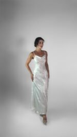 Sparkle Pearl Glow Maxi Dress -GH106