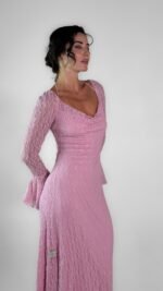 ⁦Pink lace dress - GH122⁩ - الصورة ⁦4⁩