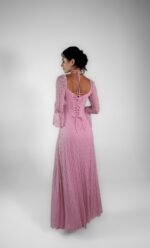 ⁦Pink lace dress - GH122⁩ - الصورة ⁦3⁩