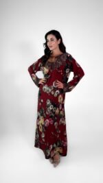 Burgundy Jalabiya - GH116 - Image 6