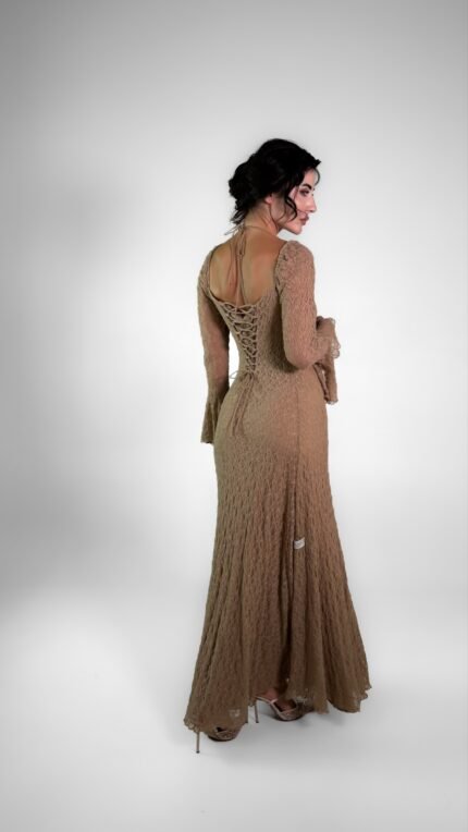 Mocha nude lace dress- GH120