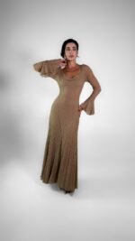 Mocha nude lace dress- GH120 - Image 7