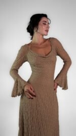 Mocha nude lace dress- GH120 - Image 3