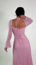 ⁦Pink lace dress - GH122⁩ - الصورة ⁦2⁩