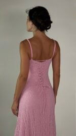 Pink Lace Slip Dress  - GH126 - Image 5