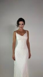 White Lace Slip Dress  - GH127 - Image 3