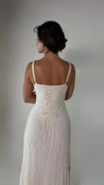 White Lace Slip Dress  - GH127 - Image 4