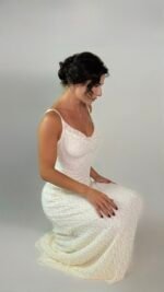 White Lace Slip Dress  - GH127 - Image 5