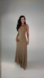 Mocha Nude Lace Slip Dress  - GH128 - Image 7