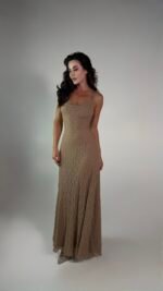 Mocha Nude Lace Slip Dress  - GH128 - Image 4