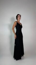Black Lace Slip Dress  - GH129 - Image 4