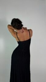 Black Lace Slip Dress  - GH129 - Image 6