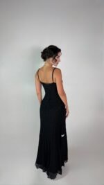 Black Lace Slip Dress  - GH129 - Image 7