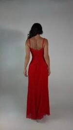 Red Lace Slip Dress  - GH130 - Image 3